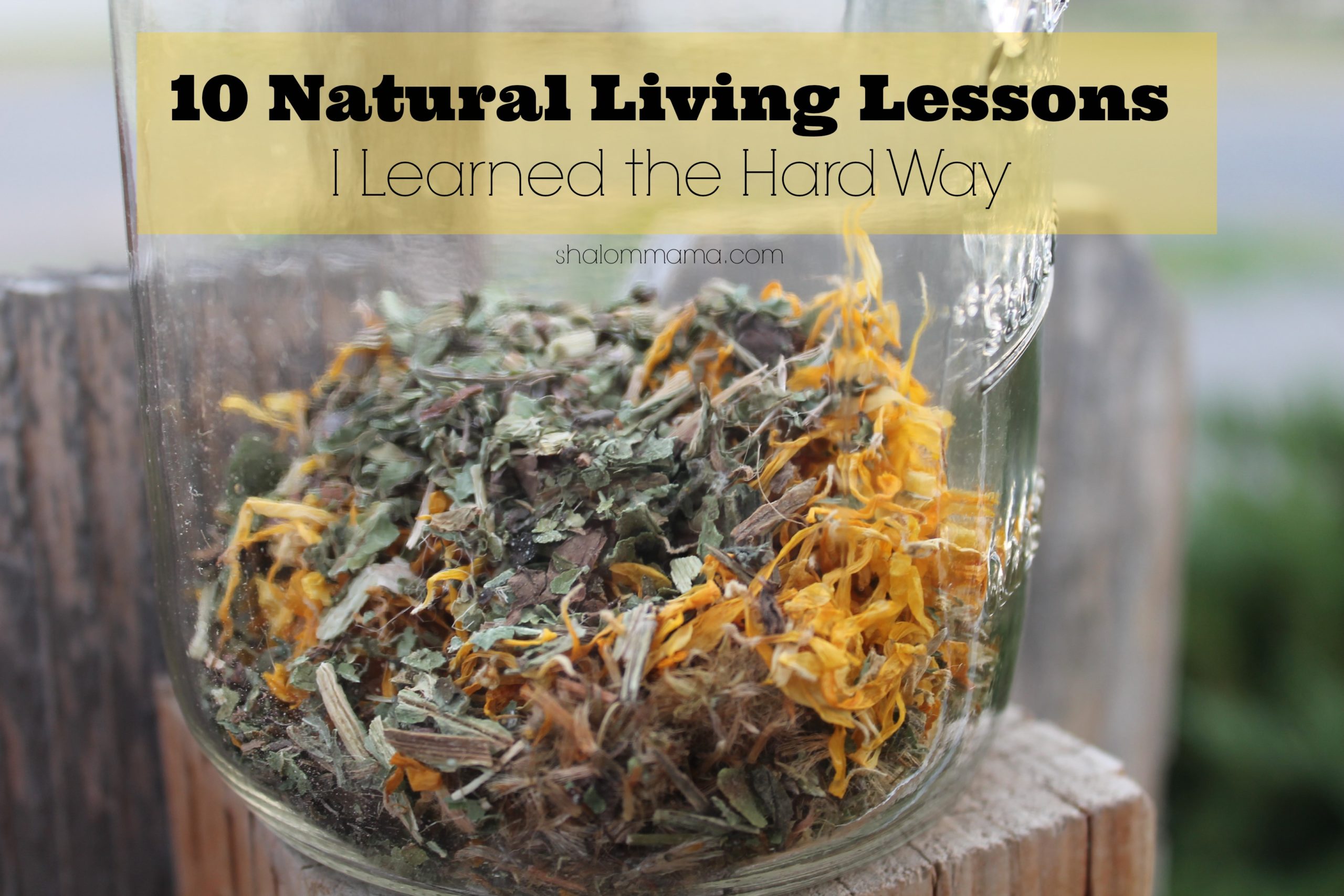 10 Natural Living Lessons I Learned the Hard Way