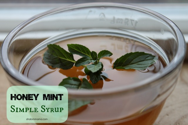 Honey Mint Simple Syrup for Summer Drinks